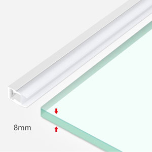 Glass-shelf-LED-aluminum-profile