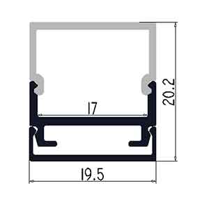 surface mount led tape light channel
