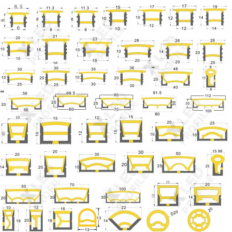 silicone led channel